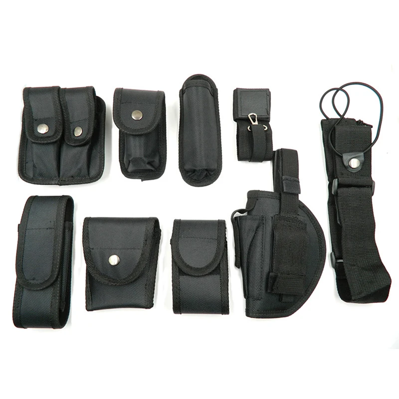 Cinturones de seguridad multifuncionales, cinturón táctico de utilidad para caza al aire libre con bolsa, Kit de utilidad, 10 Uds. - imagen 3