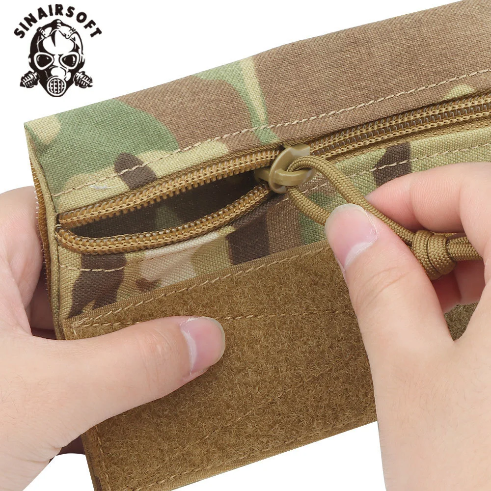 Bolsa táctica grande para caramelos con gancho y bucle MK3 MK4, chaleco, aparejo de pecho, camuflaje, almacenamiento portátil, accesorios de caza de nailon - imagen 2