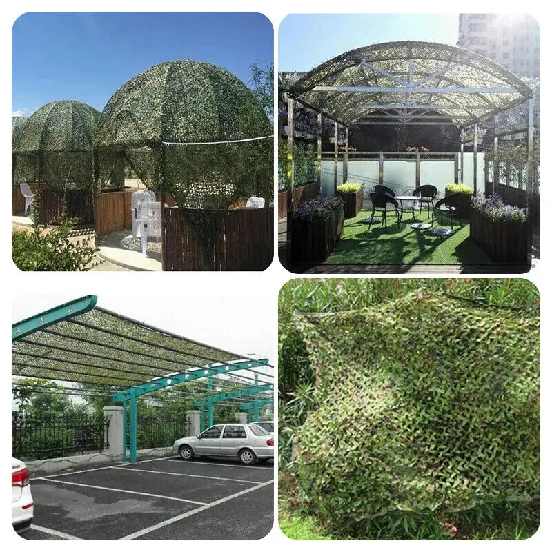 Parasol a granel para decoración de caza, Red de camuflaje verde, Rollo ciego para fiesta, acampada al aire libre, 2x2, 3, 4, 5, 6, 7, 8, 9, 10M - imagen 5