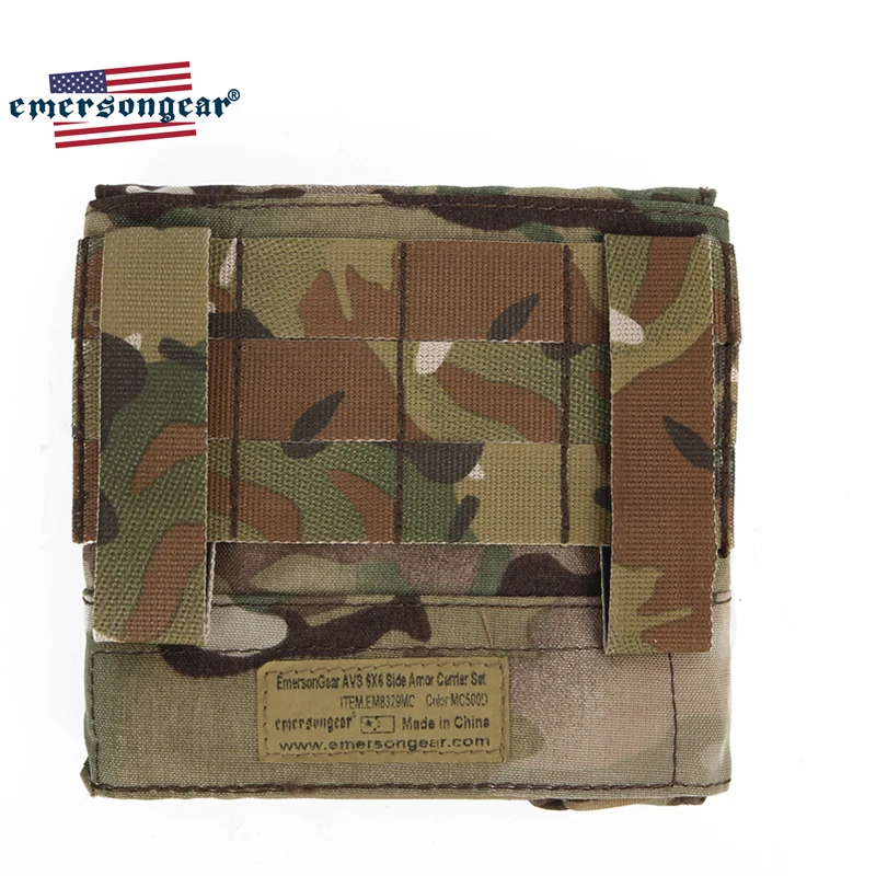 Emersongear-bolsa portadora de armadura lateral, juego de 6 "x 6", bolsa de inserción suave para arnés JPC NCPC, chaleco táctico, equipo de caza Airsoft de nailon - imagen 5