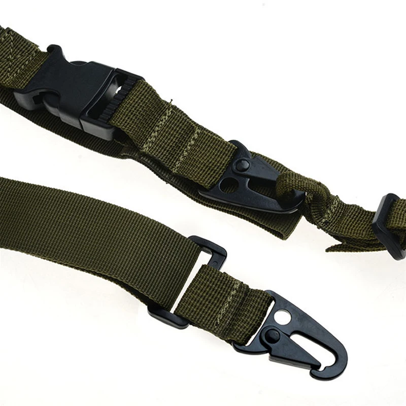 Eslinga para Rifle de 3 puntos, cinturón de caza Airsoft, equipo elástico táctico, correa para pistola, eslinga de supervivencia para acampar al aire libre - imagen 5