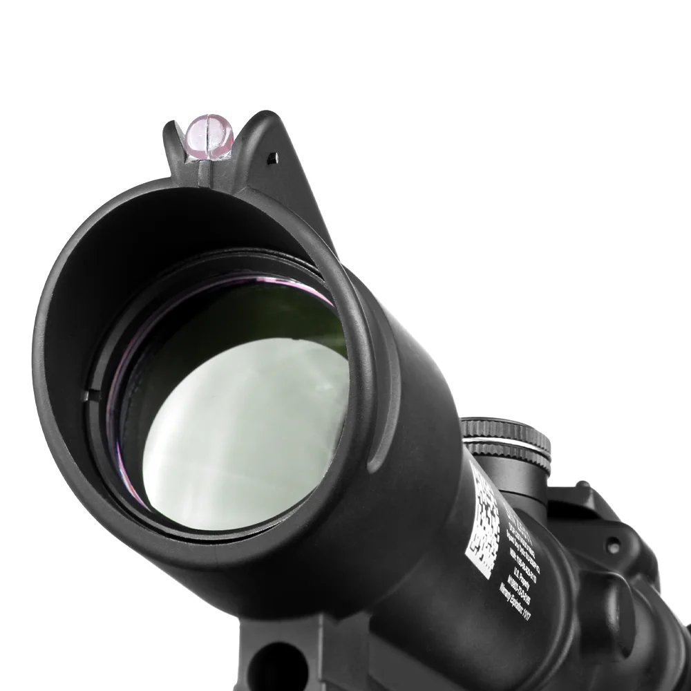 Tacticle-mira telescópica de fibra óptica para caza, Visor de punto rojo Real, montura Killflash QD para rieles de 20mm con marcado, 3,5x35 - imagen 3