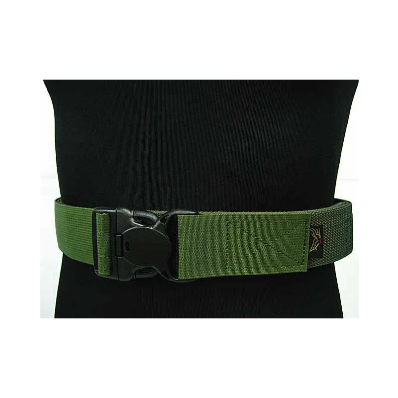 Cinturón táctico militar de lona ajustable para hombre, hebilla deslizante negra, soporte de cintura, cinturón deportivo útil de rescate militar - imagen 3