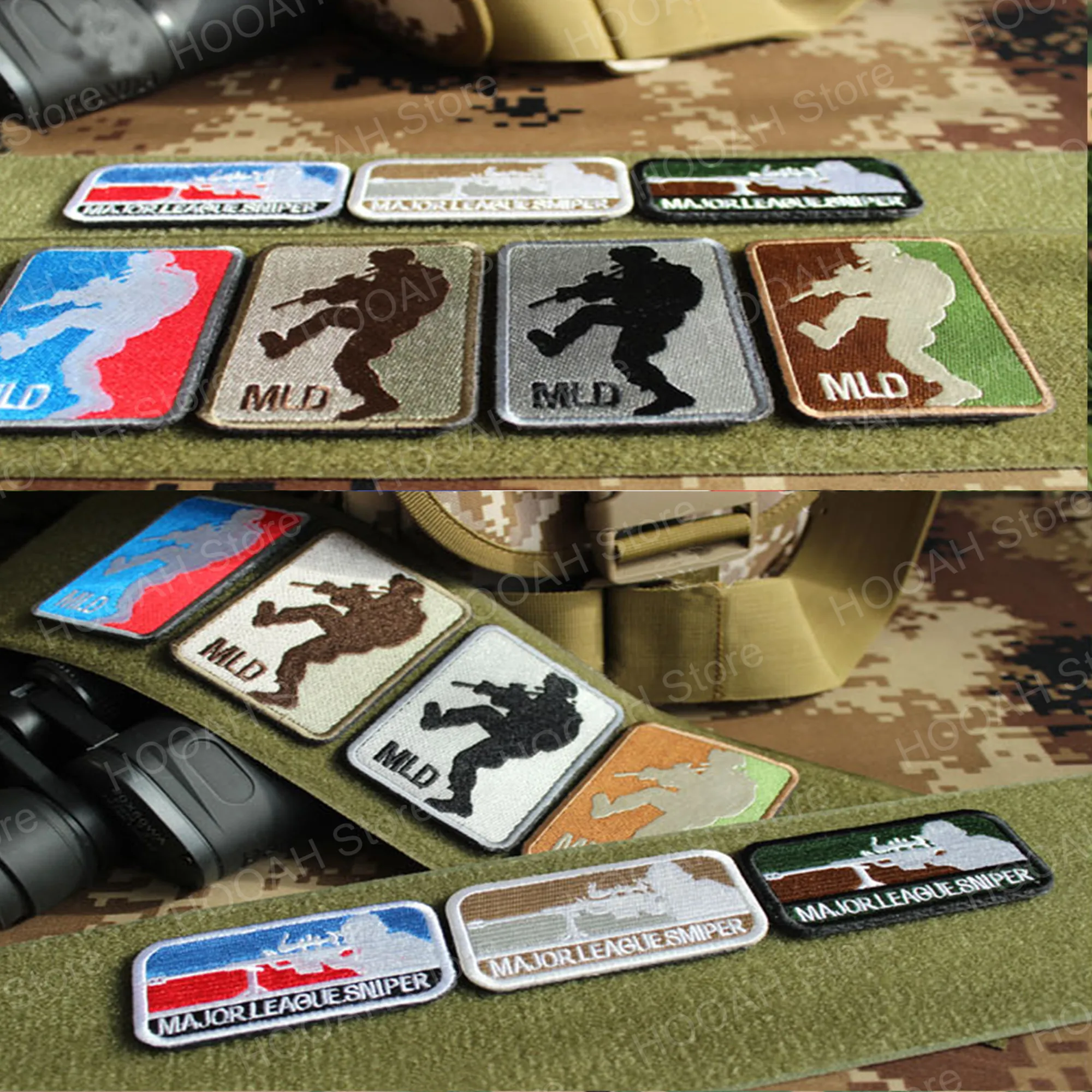 Parche táctico militar ACU DARK MLD, parche del ejército para KICKER de puerta de cuero principal - imagen 2