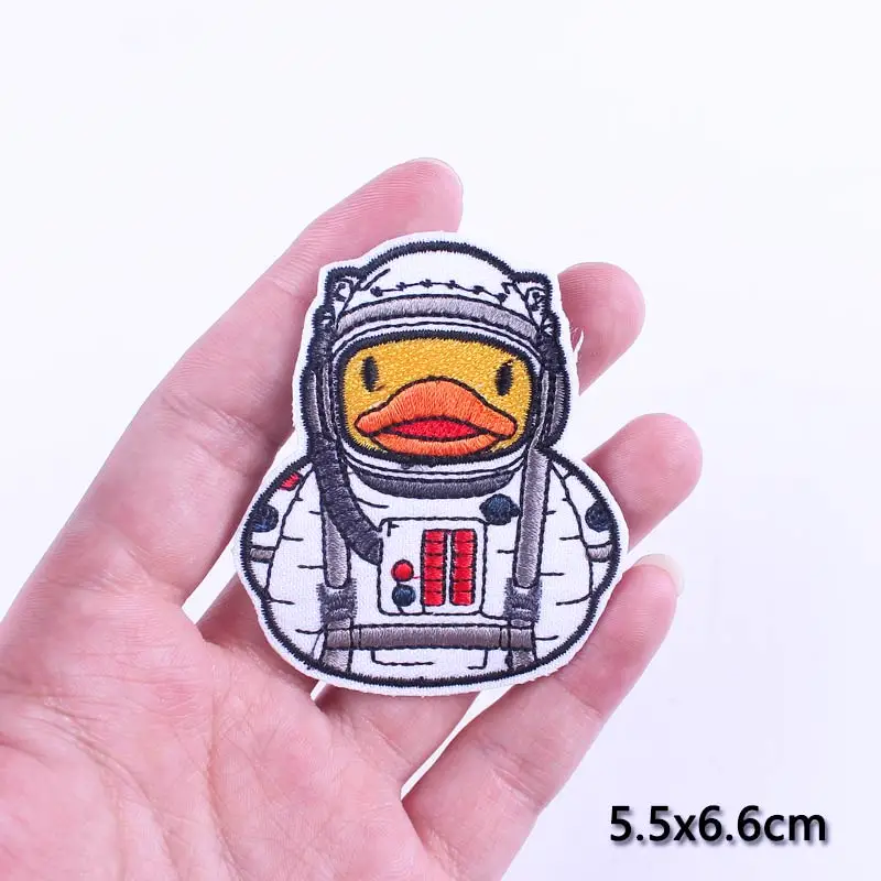 Parches de gato bonitos para ropa, parches de hierro de dinosaurio de dibujos animados para ropa, parche de tela barato, parches de pato para pegatinas de ropa - imagen 2