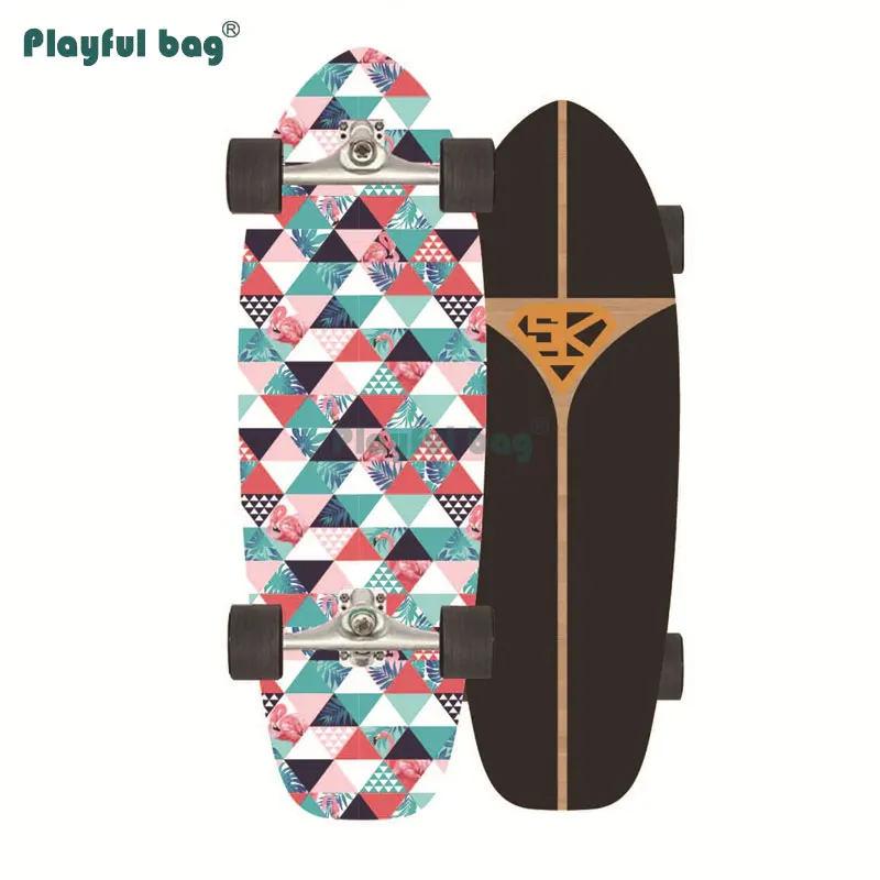 Skateboard CX4 de madera de arce duradera para adultos, bolsa Playful de 75CM para surfear, bombeo de calle, tabla de Skate, AMA35 - imagen 4