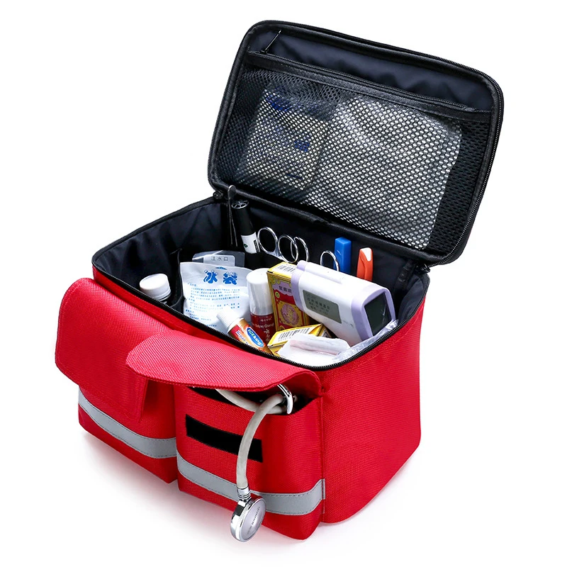 Bolsa de primeros auxilios vacía, bolsa médica portátil e impermeable para coches al aire libre, Kit de supervivencia de emergencia, bolsa de viaje para acampar, envío gratis, 2021 - imagen 3