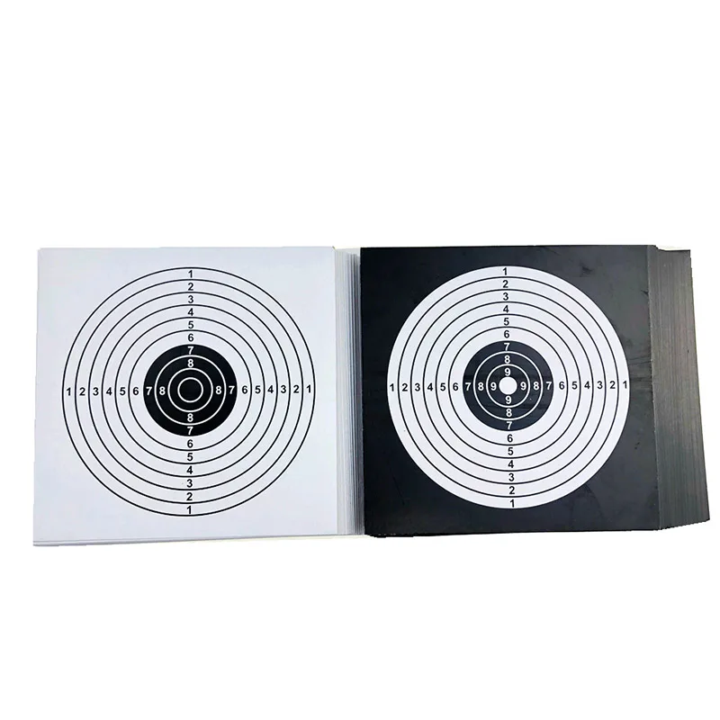 Papeles de tiro para Paintball BB, pistola de Airsoft, accesorios de práctica militar, papel cuadrado, 100 piezas, 14cm x 14cm - imagen 4