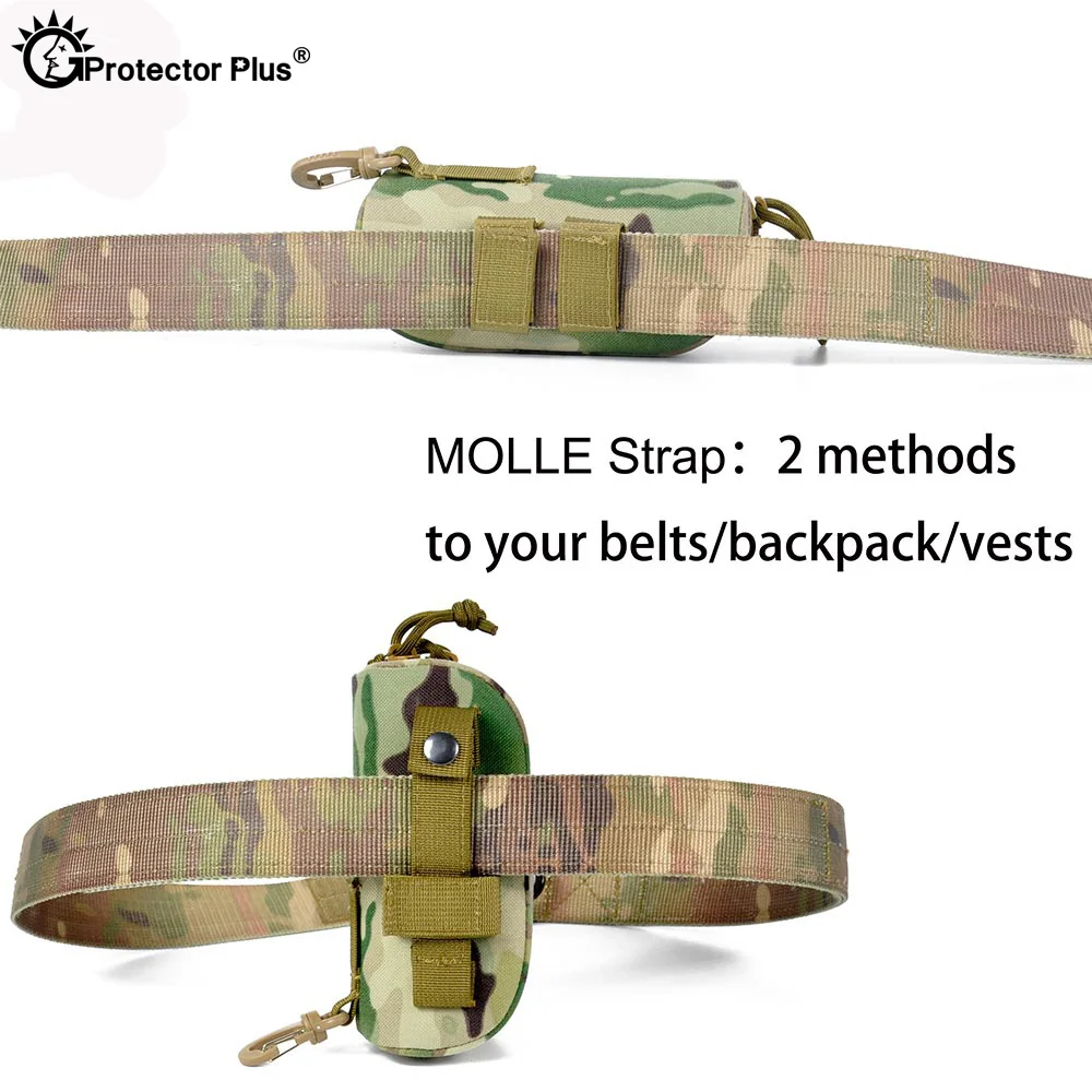 PROTECTOR PLUS-bolsa táctica para gafas civiles, nailon 1000D, impermeable, camuflaje, deporte al aire libre, escalada, ciclismo, bolsa de accesorios Molle - imagen 5
