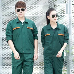 Mono de trabajo para hombre y mujer, uniformes de trabajo, monos de primavera y otoño, traje de soldadura, taller de reparación de automóviles, mecánico, conjunto de ropa de talla grande