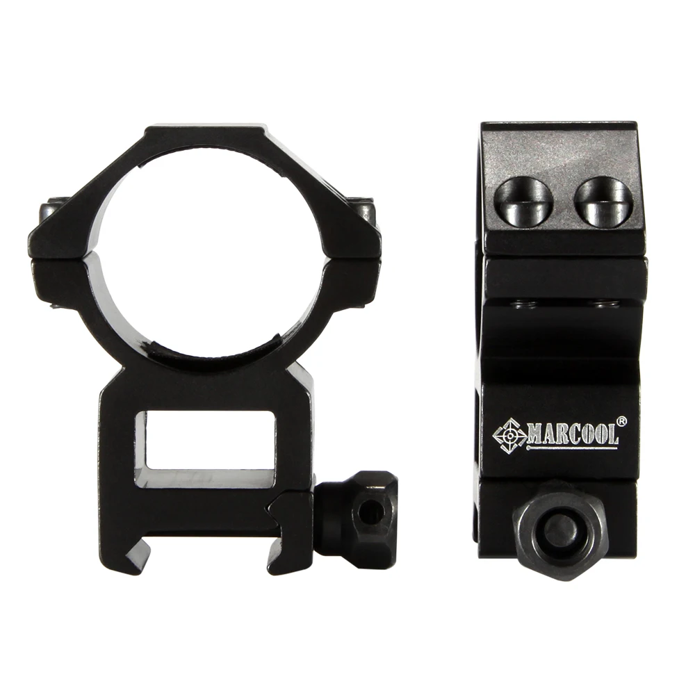 Marcool-anillo para mira telescópica, montaje de anillos para mira telescópica de 1mm, Riel de cola de milano de 20mm, Picatinny para equipos de Airsoft de caza, 2 piezas, 30mm - imagen 3