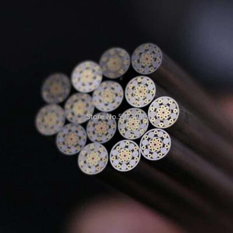 Piezas de remaches de mosaico de 3 tamaños para vástago de cuchillo DIY, tubo de acero para uñas de 120mm, mango de cuchillo DIY de 6mm, tornillo estilo flor - imagen 3