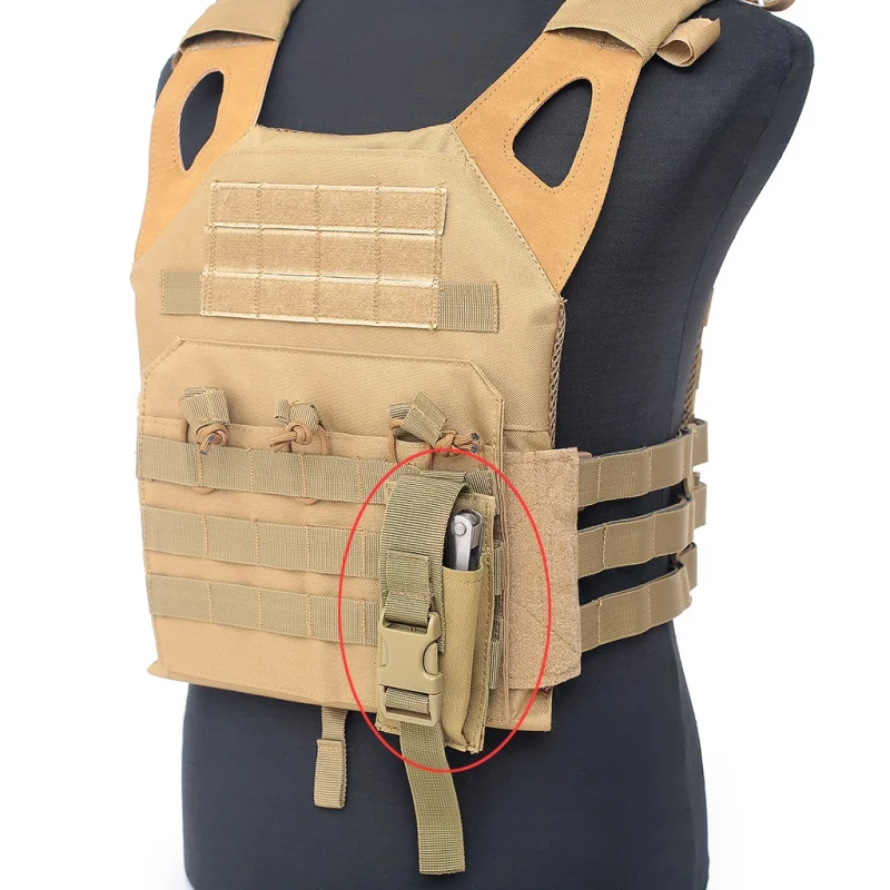 Bolsa táctica militar para Rifle, bolsa para cinturón, Airsoft, cuchillo, Talkie, linterna, Camuflaje, caza, linterna, 1 ud. - imagen 2