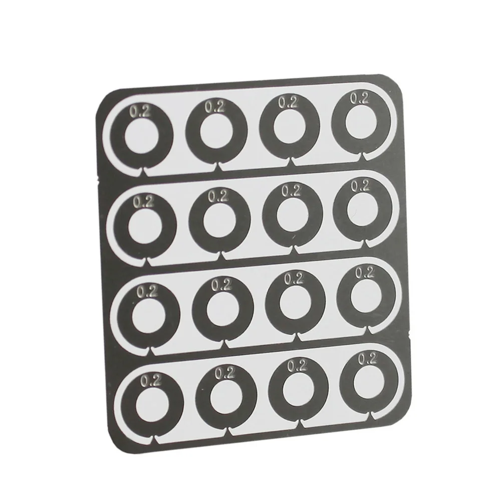 VULPO-Juego de engranajes de súper precisión de acero inoxidable, espesor de cuña de 0,1mm, 0,2mm, 0,3mm, para caja de cambios Airsoft AEG - imagen 3