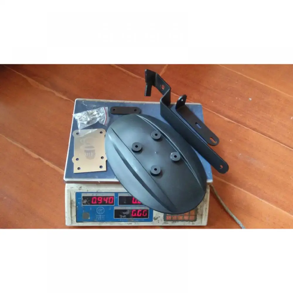 Cubierta de plástico para rueda trasera de motocicleta, guardabarros, protector contra salpicaduras con soporte - imagen 5