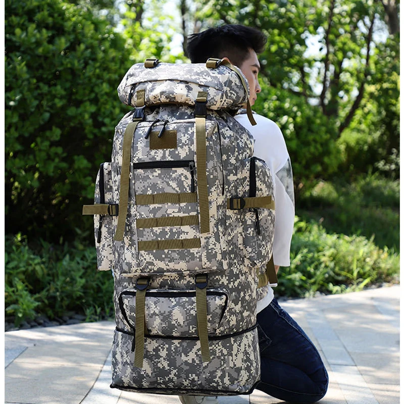 Mochila de montaña gran capacidad respaldo suave