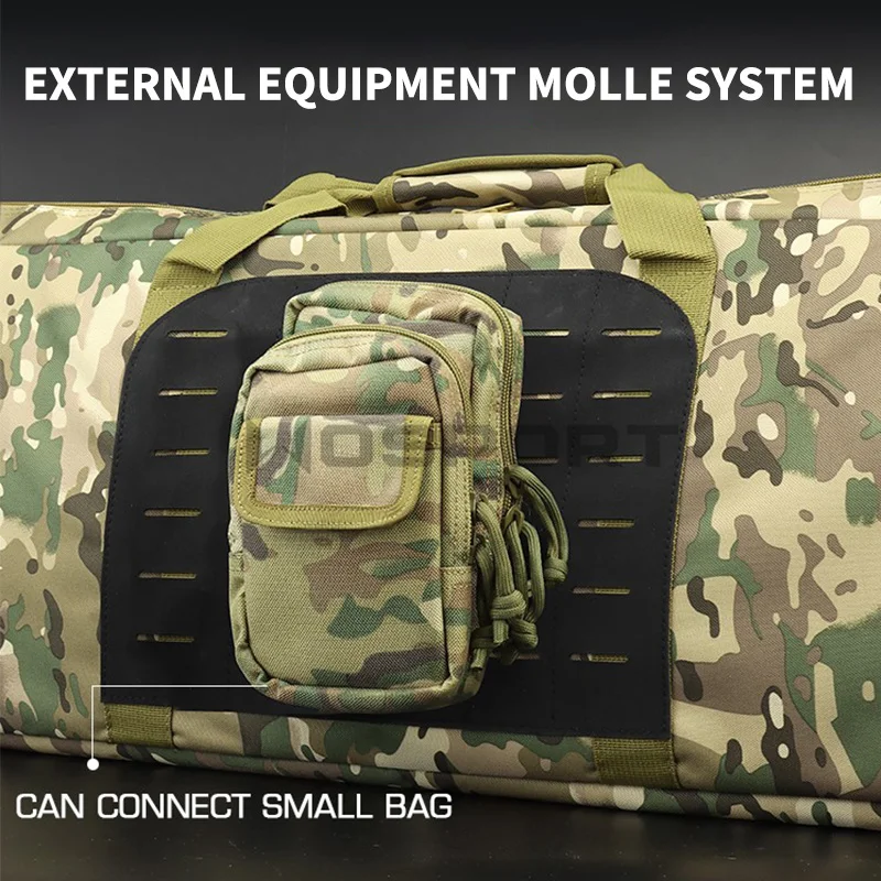 Bolsas para Rifle de 100CM, funda para pistola de carabina táctica al aire libre, mochila táctica MOLLE de pistola larga para caza, rango de tiro, almacenamiento deportivo - imagen 3