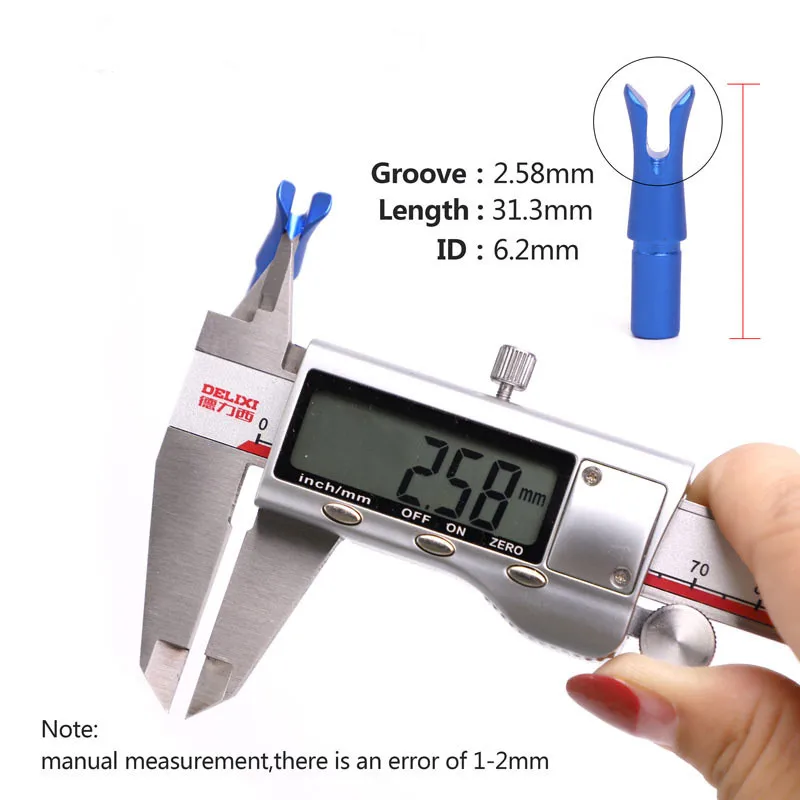 Flecha de inserción de aleación de aluminio para tiro con arco, accesorio recurvo compuesto de eje de flecha de 6,2mm, 3 piezas, 6,2mm - imagen 4