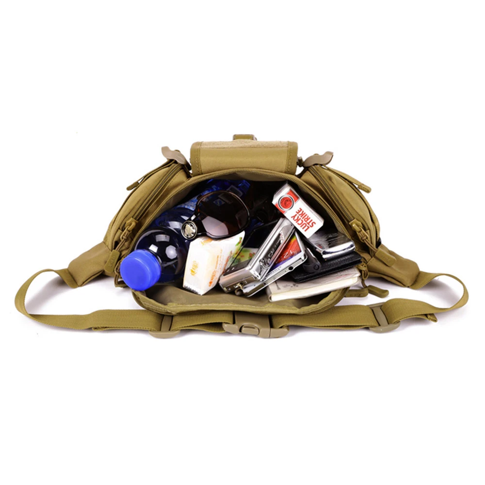 Riñonera táctica impermeable, bolsa de cintura para senderismo, pesca, deportes, caza, Camping al aire libre, Molle, ejército, Borse militar - imagen 3
