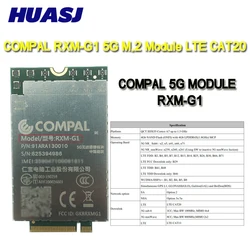 Huasj RXM-G1 5G M.2 Módulo QCT SDX55 Cortex-A7 hasta 1,5 GHz LTE CAT 20 PCIe M.2 Key B PARA IPV4 IPV6