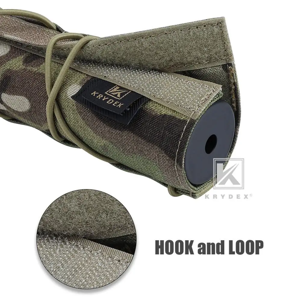 KRYDEX-funda protectora de silenciador de 18CM, supresor de Tiro Táctico, cubierta protectora de silenciador de nailon para Surefire FA762K, accesorio MC - imagen 5