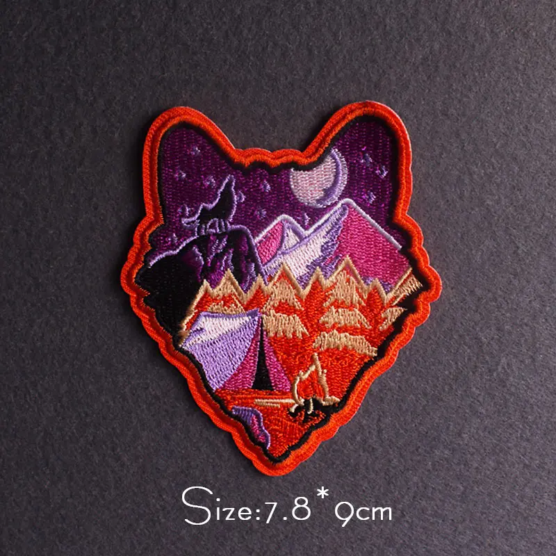 Parche desierto, parches bordados de montaña para ropa, parche de viaje de aventura, parches para planchar en ropa, pegatinas con apliques - imagen 3