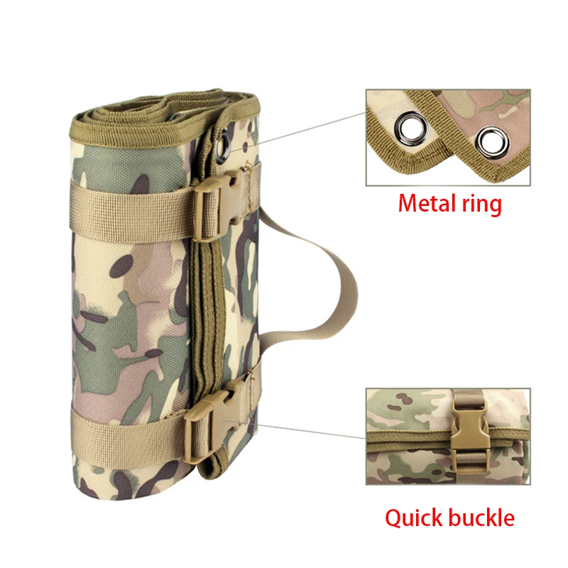 Accesorios de caza, estera de limpieza de Rifle, estera de tiro enrollable táctica, manta de Picnic impermeable antideslizante para Rifle, pistola y escopeta - imagen 5