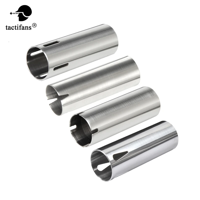 Tactifans-cilindro portado de acero inoxidable tipo 1/A, pared interior lisa para Barril interior, longitud de 363mm-460mm, Airsoft AEG Paintball