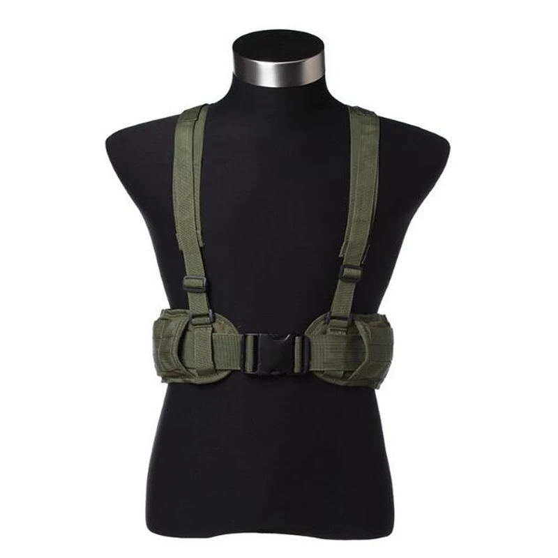 Cinturón táctico de combate Airsoft Molle para hombre, faja de nailon 1000d cómoda para caza, acolchado suave y ajustable - imagen 2