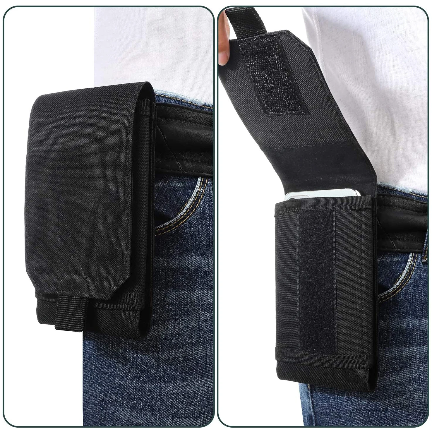 Funda teléfono MOLLE nylon – Cinturón EDC hunting táctica - imagen 2