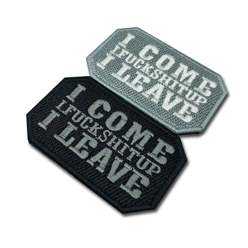 Patch Bordado I COME I LEAVE - Personalización