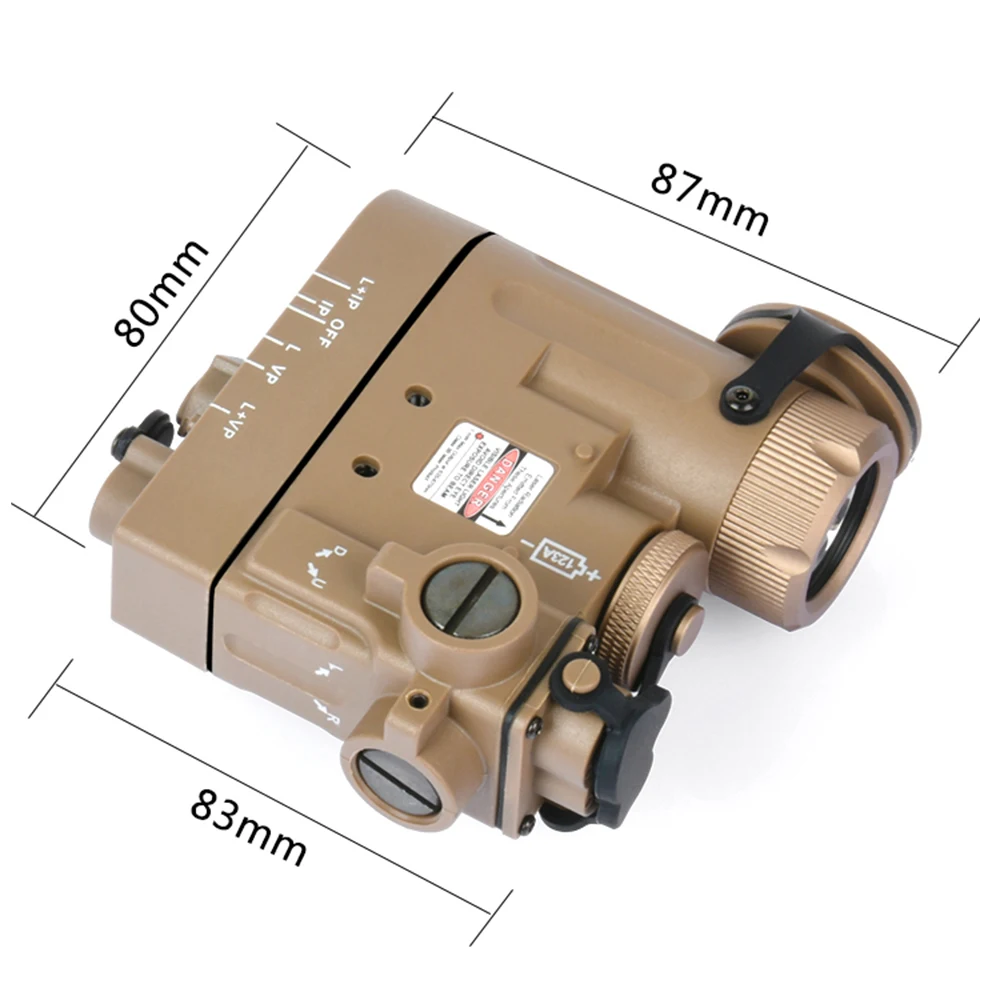 WADSN-Rifle de caza Airsoft DBAL-D2, luz láser IR roja, linterna táctica, DBAL-EMKII, armas, riel Picatinny de 20mm - imagen 4