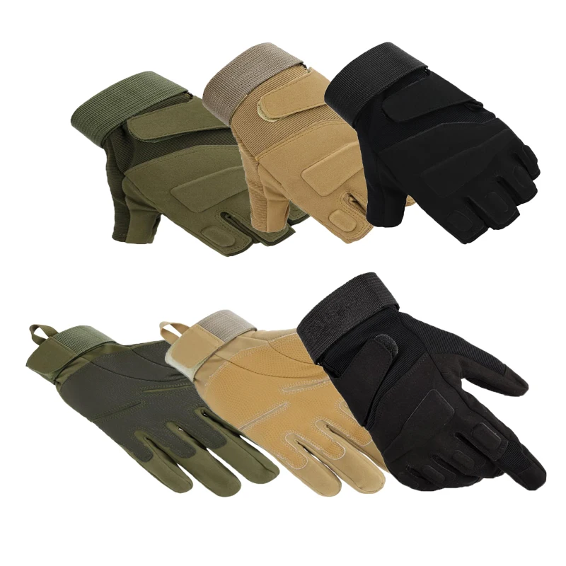 Guantes tácticos para hombre, manoplas antideslizantes de dedo completo para deportes al aire libre, aventura, montañismo, ciclismo
