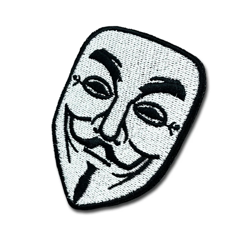 Parches de carillas sonrientes, insignia creativa bordada de alta calidad, banda para el brazo con gancho, pegatina 3D para chaqueta y mochila - imagen 3