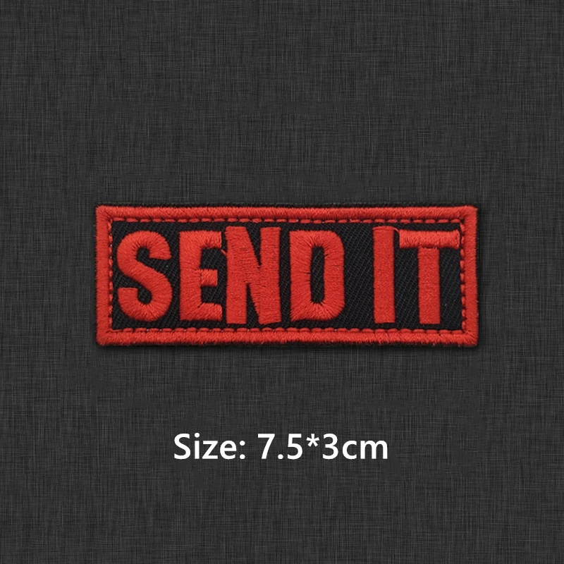 Tira larga con bordado 3D, pegatinas de tela en inglés, parche para ropa, mochila, sombrero, chaqueta vaquera, brazalete táctico, decoración - imagen 4