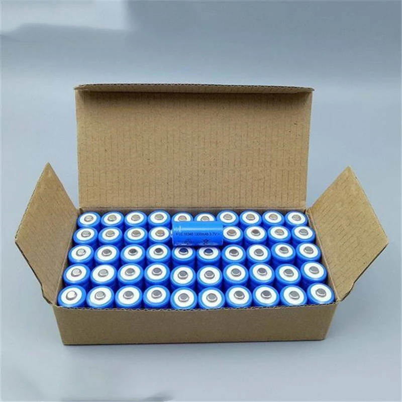 16340 1300mAh 3,7 V baterías recargables de iones de litio CR123A batería para linterna LED cargador de pared de viaje para batería 16340 CR123A - imagen 5