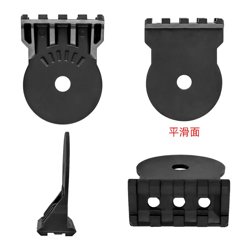 Kit de linterna táctica, plataforma montada en casco táctico para caza al aire libre, auriculares tácticos, adaptador de riel de montaje de casco de arco - imagen 3