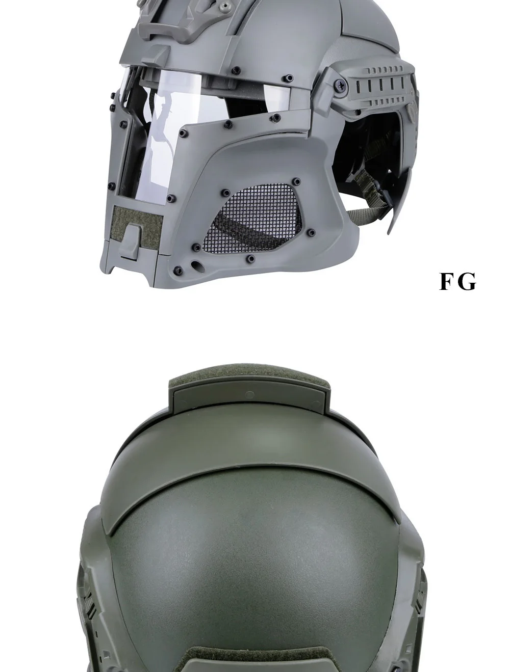 Casco Táctico - Vista final