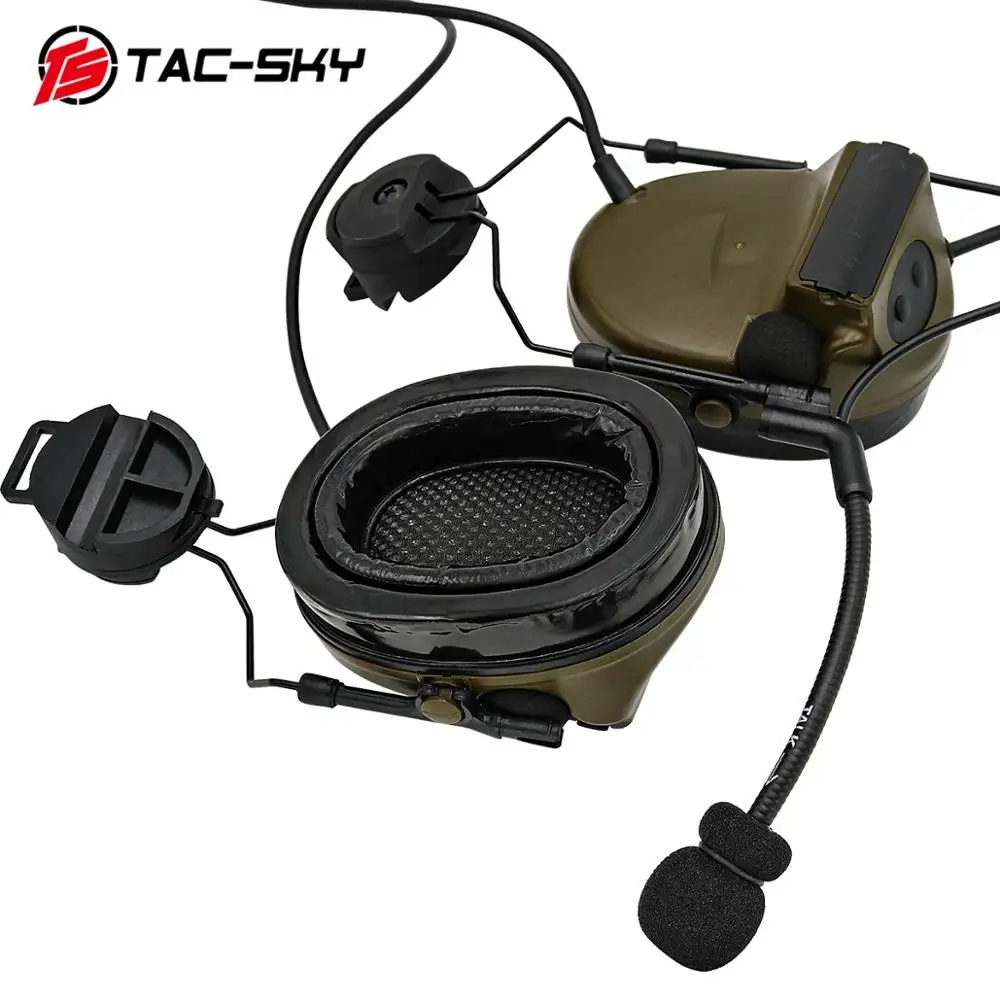 TAC -SKY COMTA COMTA II casco soporte edición reducción de ruido tiro militar auriculares tácticos y PTT táctico PTTu94ptt - imagen 3