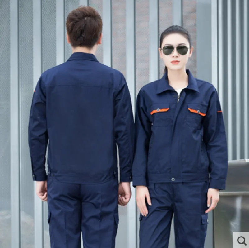 Mono de trabajo para hombre y mujer, uniformes de trabajo, monos de primavera y otoño, traje de soldadura, taller de reparación de automóviles, mecánico, conjunto de ropa de talla grande - imagen 4