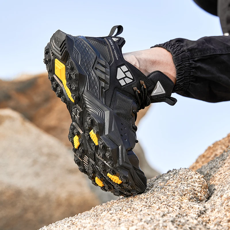 Rax zapatos de senderismo para hombre, zapatos de escalada para deportes al aire libre, zapatos de caza, zapatillas de Trekking cálidas, botines, zapatos tácticos impermeables - imagen 2