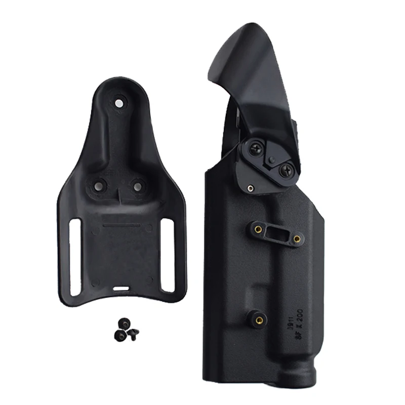 Funda táctica de cuero para caza Colt 1911, pistola de aire militar con linterna, cubierta para pistola derecha adecuada para Colt 1911 - imagen 4