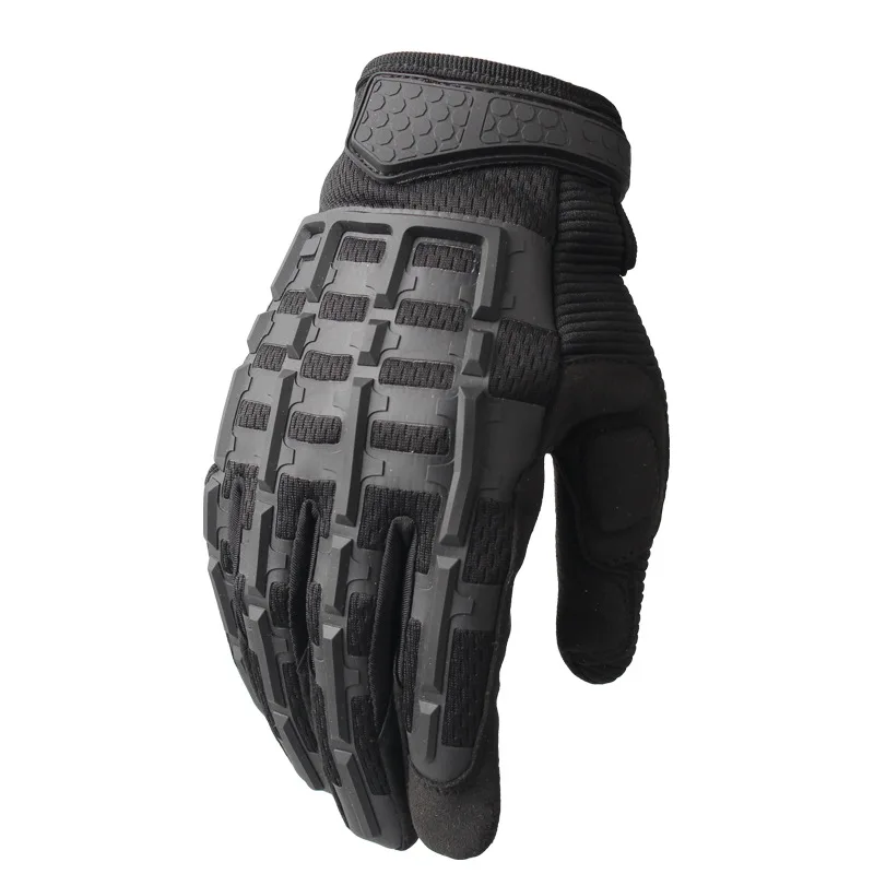 Guantes tácticos de camuflaje transpirables para hombre, guantes duros para nudillos, guantes deportivos para ciclismo, caza y senderismo - imagen 4