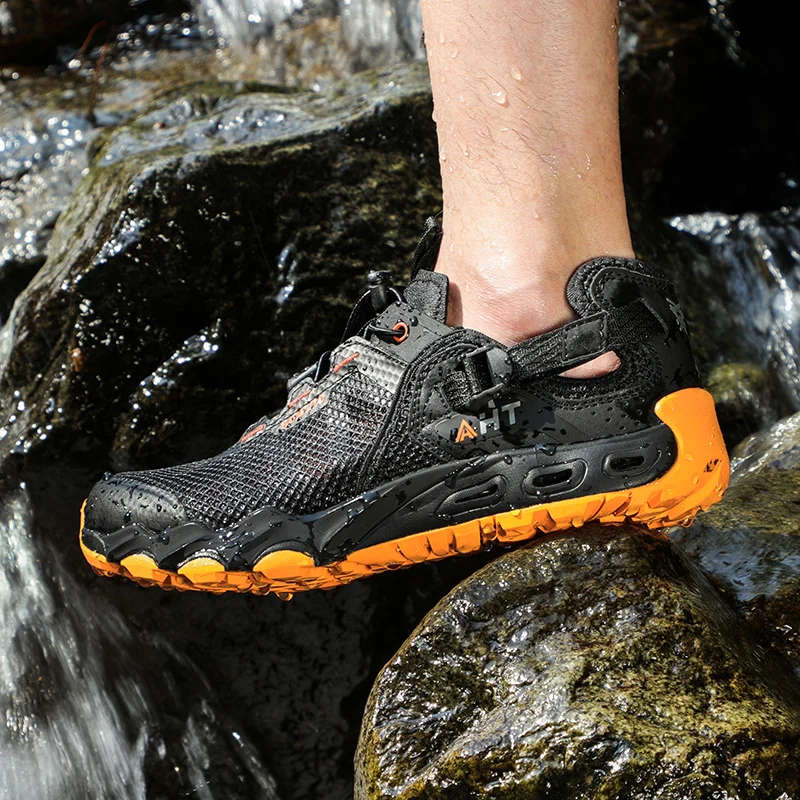 HUMTTO-Zapatillas deportivas de malla transpirable para hombre y mujer, calzado deportivo antideslizante de secado rápido para senderismo al aire libre y turismo - imagen 3