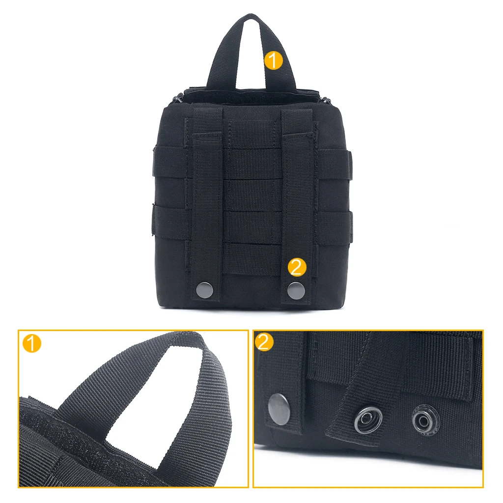 Kit Primeros Auxilios Molle RUIZIH - Vista angular