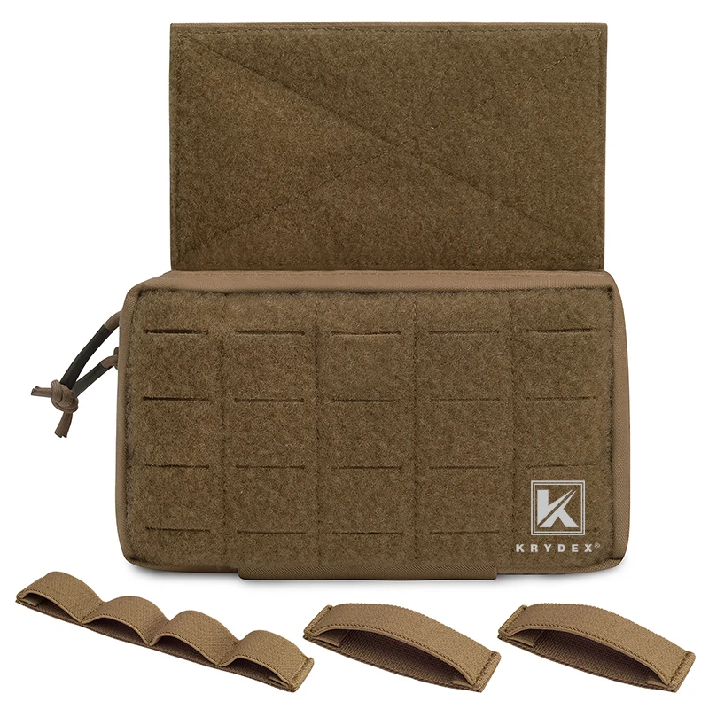 KRYDEX-soporte táctico para múltiples misiones, bolsa con 3 uds. De inserciones para D3CR MK3 JPC, accesorios para el pecho, bolsa para colgar marrón Coyote