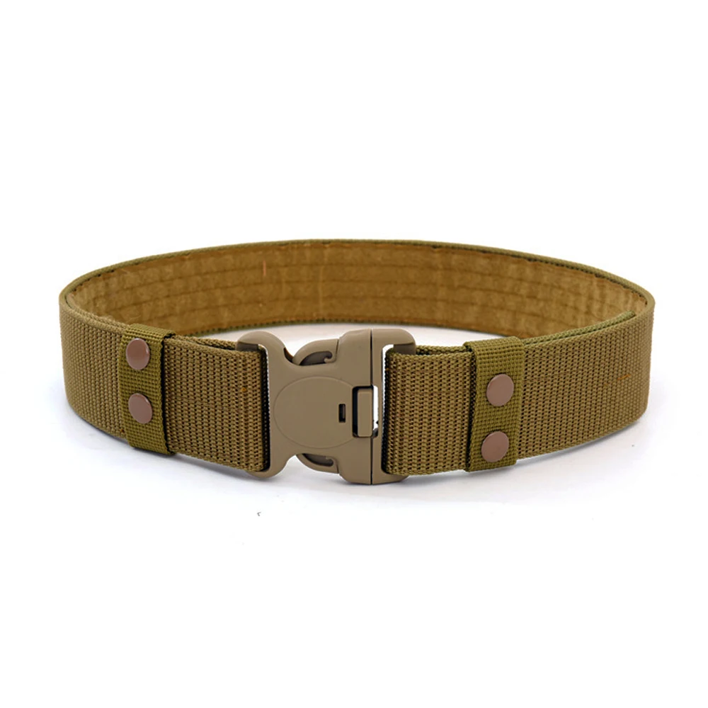 Cinturón de lona de entrenamiento militar, cinturón de seguridad contra incendios al aire libre, cinturón exterior táctico multifuncional especial - imagen 2