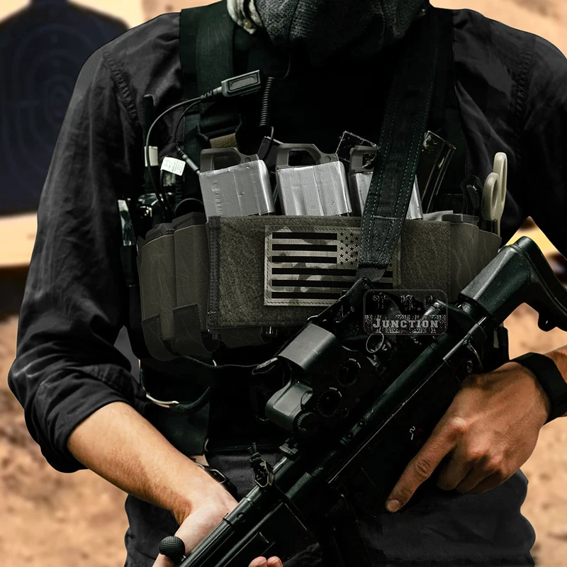 Chaleco táctico RANGER GREEN airsoft 5,56, aparejo de pecho listo, se adapta a la Faja elástica, chaleco ligero para 3x5,56, 2 x Mags de pistola, 1 x Radio - imagen 3