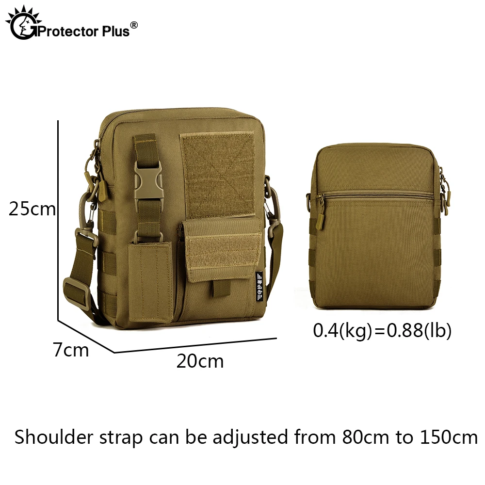 PROTECTOR PLUS-bandolera táctica para hombre, bolso cruzado impermeable de camuflaje militar, bolso de hombro de viaje para deportes al aire libre, bolso de caza - imagen 4
