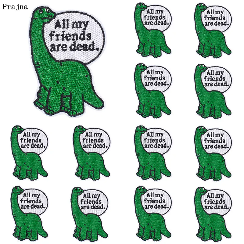 Prajna, 10 Uds., parches bonitos de gato y conejo para ropa, apliques DIY, parche de dibujos animados, insignias de animales, parches para planchar para pegatinas de ropa - imagen 3